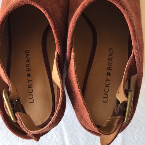 Lucky Brand | Peep Toe platform wedge 7.5 - Picture 5 of 7